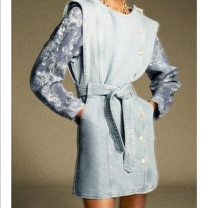 Zara Combination Denim Dress